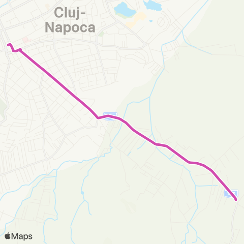 CTP Cluj Col. Borhanci - P-ta Stefan cel Mare map