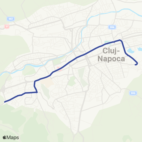 CTP Cluj Str. Bucium - Str. Unirii map