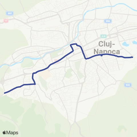 CTP Cluj Str. Bucium - Str. Unirii map