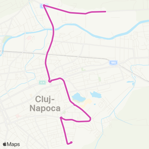 CTP Cluj Aleea Baisoara - B-dul Muncii map