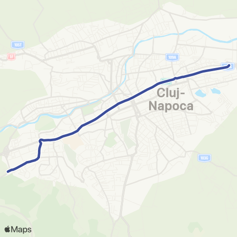 CTP Cluj Str. Bucium - Str. Aurel Vlaicu map