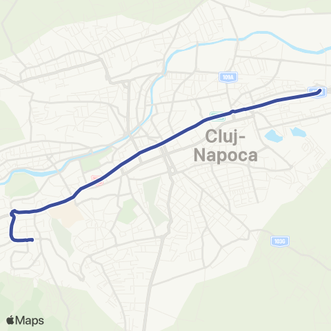 CTP Cluj Str. Aurel Vlaicu - Str. Izlazului map