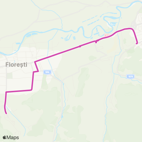 CTP Cluj Bucium - Floresti Cetate map