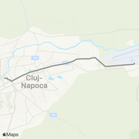 CTP Cluj Piata Mihai Viteazu - Aeroport map