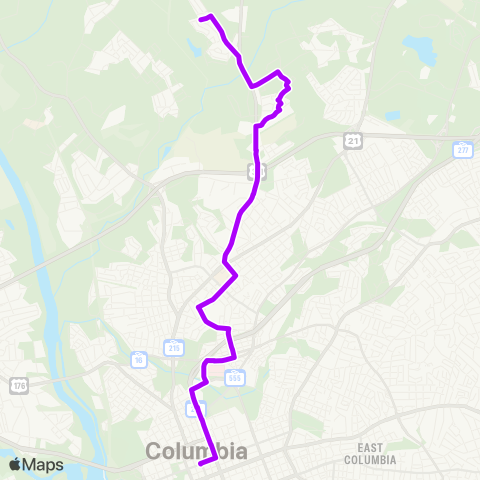 The Comet Fairfield map