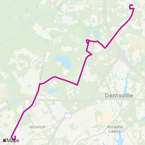 The Comet North Main / Hardscrabble map