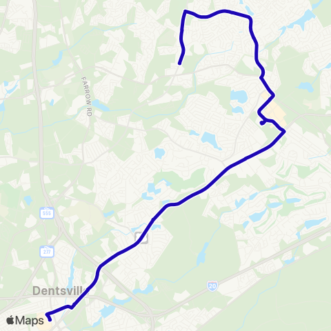 The Comet Sandhills map