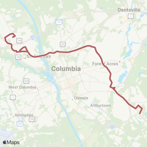 The Comet Beltline Crosstown map