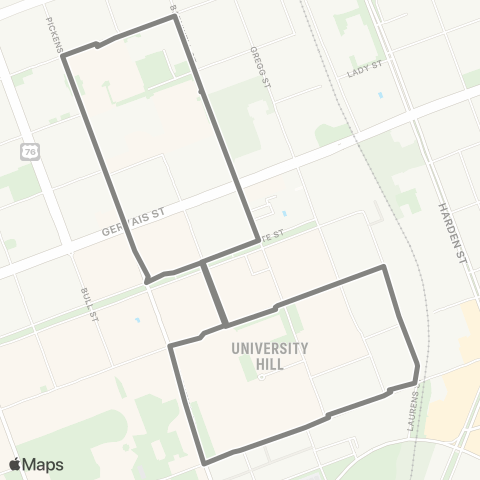 USC Transit North Loop map