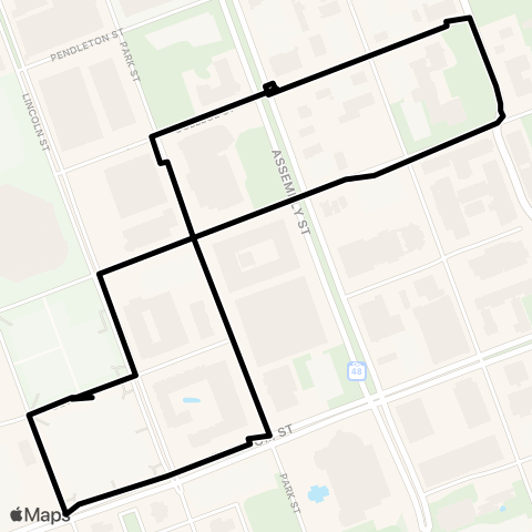 USC Transit Express REDUCED map