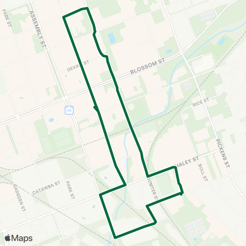 USC Transit Green map