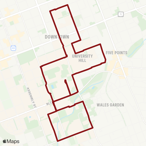 USC Transit Evening 1 map