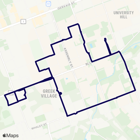 USC Transit Evening 2 map