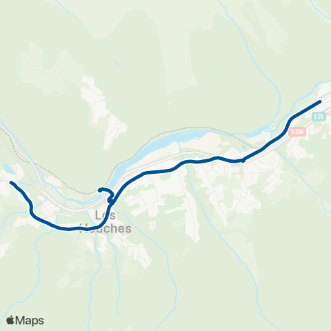 Chamonix Mobilité Les Houches Prarion / Chamonix Les Montquarts map