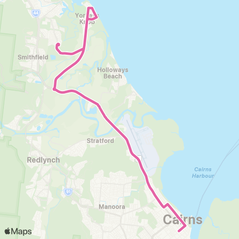 Sunbus Cairns Sunbus Depot - Cairns City map