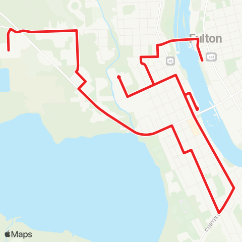 Centro Oswego Fulton - West map