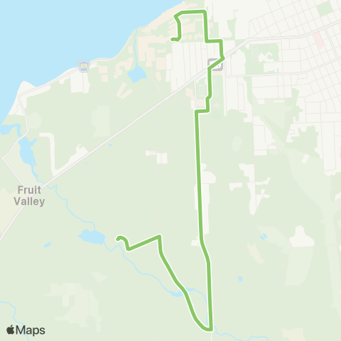 Centro Oswego SUNY Oswego Green Route map