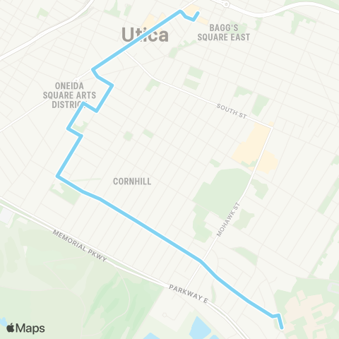 Centro Utica James Street map