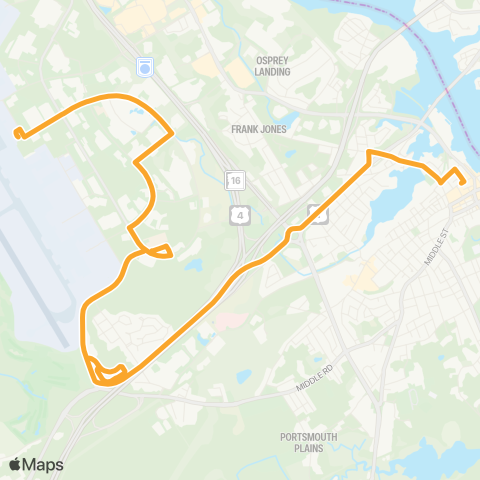 COAST Pease Shuttle map