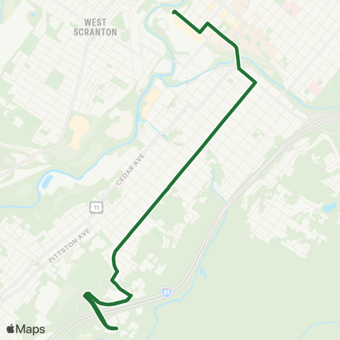 COLTS Valley View / Hilltop map