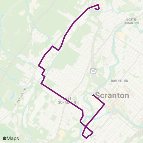 COLTS Keyser Valley map