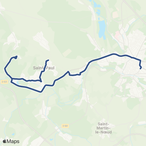 Corolis - Réseau scolaire Ligne 512 map