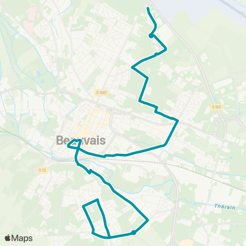 Corolis - Réseau urbain Elispace / Parc Dassault - Maladrerie map