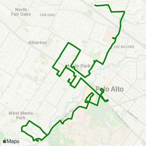 Commute.org Crosstown map