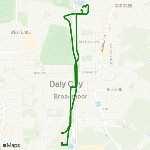 Commute.org Daly City Seton map