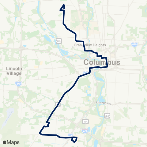 COTA Northwest / Harrisburg map