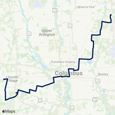 COTA West Mound / Brentnell map