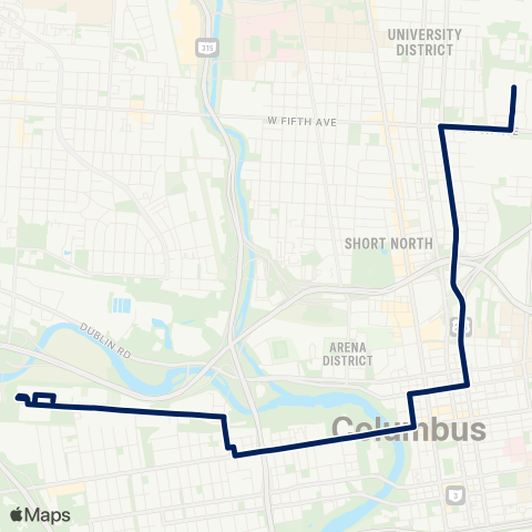 COTA McKinley / Fields map