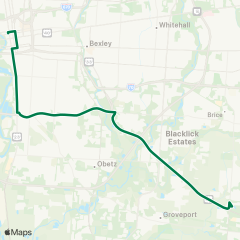 COTA Canal Winchester map