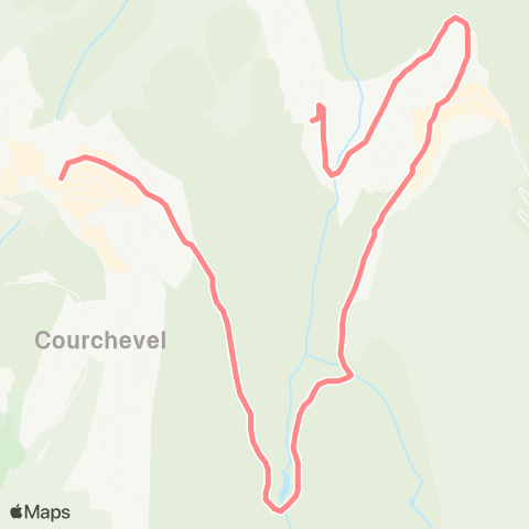 Skibus Courchevel  map