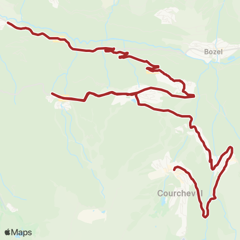 Skibus Courchevel  map