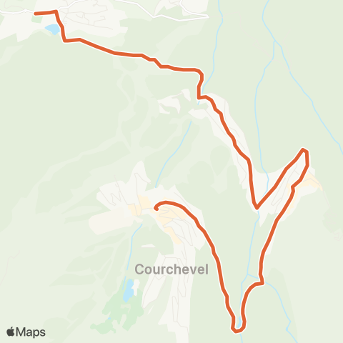 Skibus Courchevel  map