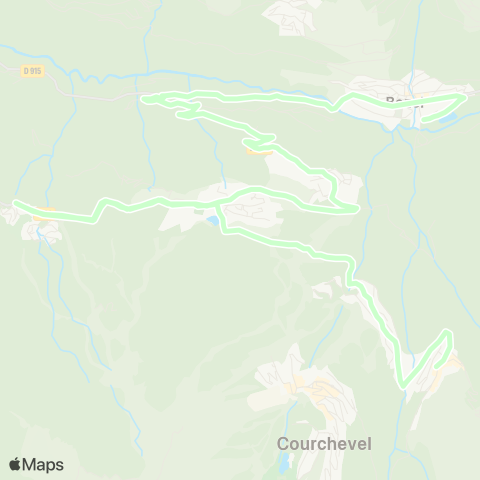 Skibus Courchevel  map