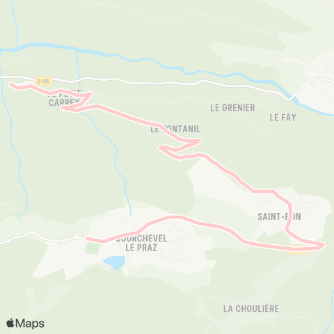 Skibus Courchevel  map