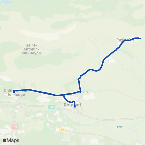 Pays d'Aix Mobilité Puy-Trets-Peynier-Rous-Chat-Clg Zay map