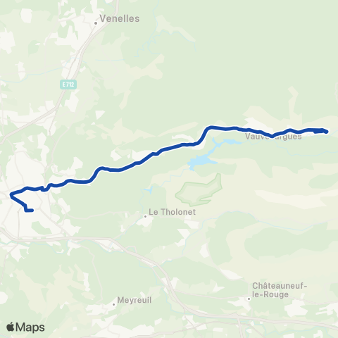 Pays d'Aix Mobilité Vauvenargues - St Marc - Aix map