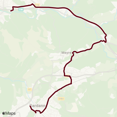 Pays d'Aix Mobilité Gardanne - Meyreuil - Aix map