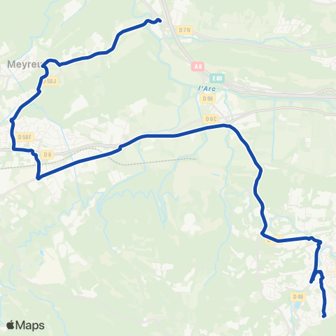 Pays d'Aix Mobilité Meyreuil - Fuveau - Hda - Clg Fuveau map