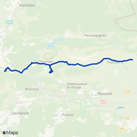 Pays d'Aix Mobilité Puyloubier - Aix map