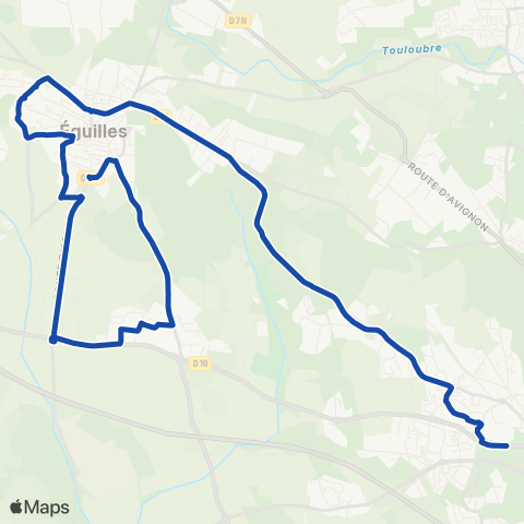 Pays d'Aix Mobilité Eguilles - Clg Château Double map