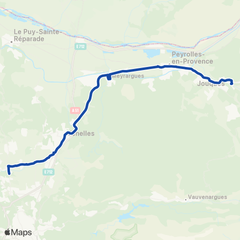 Pays d'Aix Mobilité Peyrolles-Venelles - Clg Chesneraie map