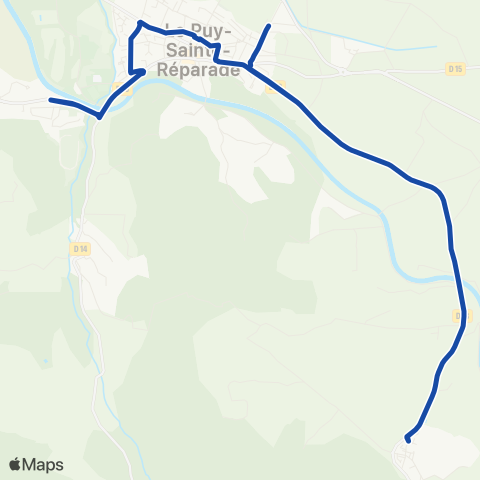 Pays d'Aix Mobilité Clg le Puy Ste Réparade map