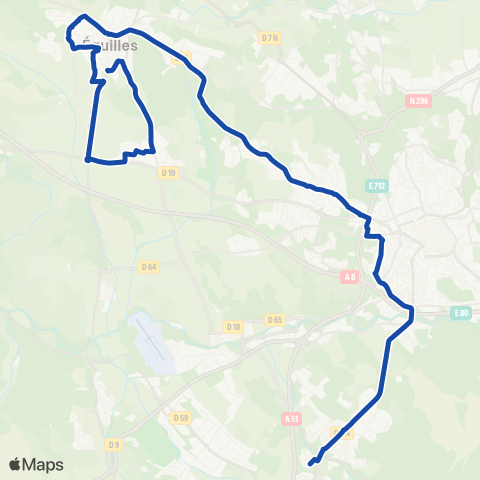 Pays d'Aix Mobilité Eguilles - l.I. Luynes map