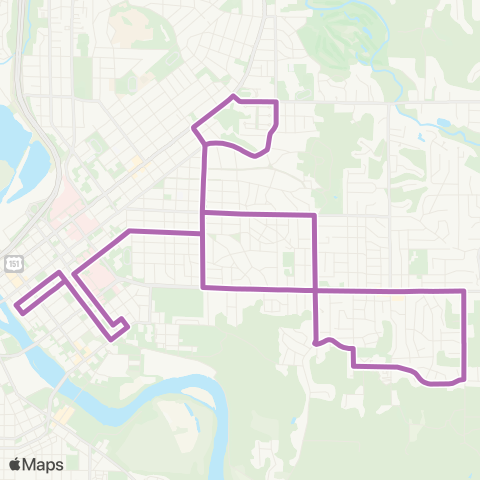 Cedar Rapids Transit  map