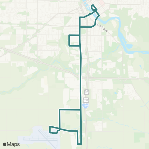 Cedar Rapids Transit  map