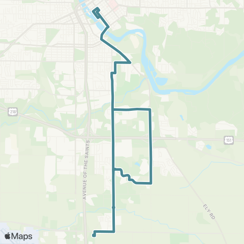 Cedar Rapids Transit  map